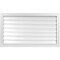 Ekena Millwork Vertical Surface Mount PVC Gable Vent: Functional, w/ 2"W x 2"P Brickmould Sill Frame, 42"W x 24"H GVPVE42X2403SF - alternate 1